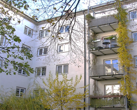 Sanierung Dach, Fassade, Balkone, Heizung - Mehrfamilienhaus 45 WE München